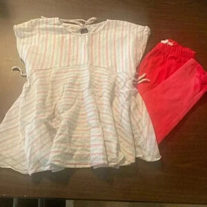Mabel + honey brand set - strip top and ombré pants